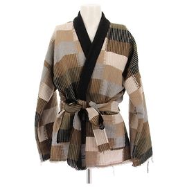Autre Marque Cardigan em mistura de cashmere e seda Marrom