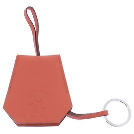 Hermès Chaveiro de couro Marrom