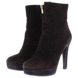 Autre Marque Bottines à talons en daim Noir