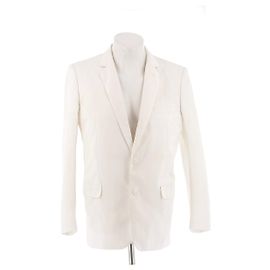 Blazer Dior bianco in cotone Bianco