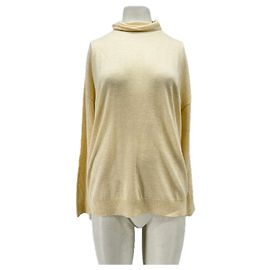 Mango yellow turtleneck sweater Yellow