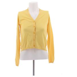 Prada Gelber Wollcardigan Gelb