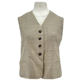 Cos Wool Blazer Beige Beige