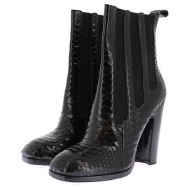 Alaïa Schwarze Stiefeletten mit Absatz Schwarz