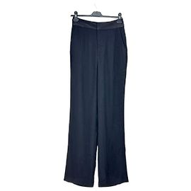 Ba&Sh Pantaloni neri a gamba dritta Nero