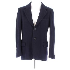 Yves Saint Laurent Chaqueta marina de lana Azul marino