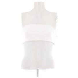 Emilio Pucci White Viscose Bandeau Top White