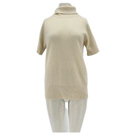 Autre Marque Pull col roulé en laine Beige