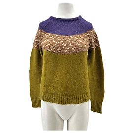 Autre Marque Suéter verde e roxo MAKSU Verde