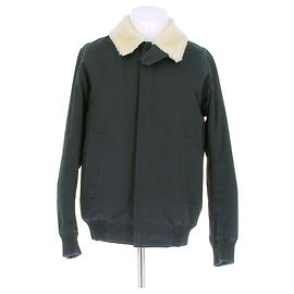 Giacca reversibile Dior in shearling verde e nera Verde