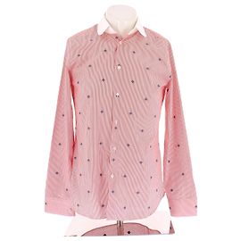 Gucci Camisa a rayas roja y blanca Roja