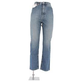 Vaqueros Alaïa azules de algodón Azul