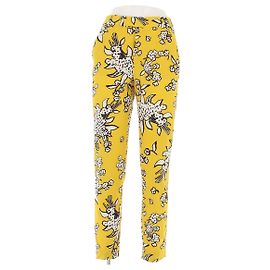 Valentino Garavani Pantalón amarillo estampado Amarillo