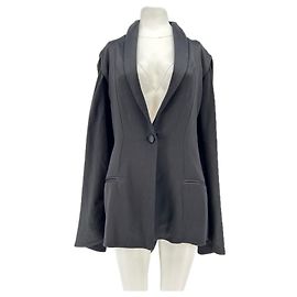 Autre Marque ALAMELU Black Blazer Wide Sleeves Size S Black