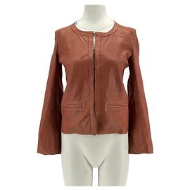 Isabel Marant Etoile Jaqueta de couro marrom Marrom