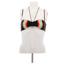 Autre Marque Top mini in seta con strisce colorate CHRISTOPHER ESBER Nero