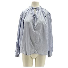 Laurence Bras Karierte Bluse Blau