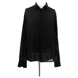 Off White Seidenhemd Schwarz M Schwarz