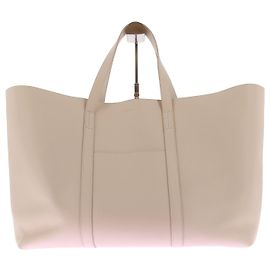 SéZane Sac Cabas en cuir "Maxi Gabin" Beige