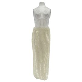Isabel Marant Pour H&M Jupe en laine à sequins Beige