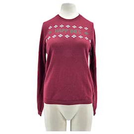 Autre Marque Bordeaux Wollpullover Bordeaux