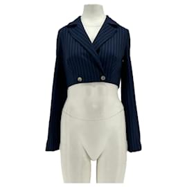 Staud Kurze marineblaue Blazer Marineblau