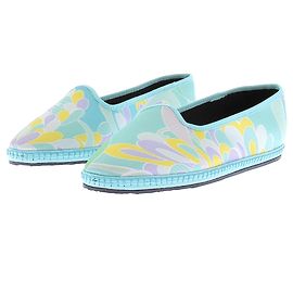 Emilio Pucci Chinelos de lona Turquesa