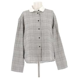 Massimo Dutti Karierte Hemd Grau