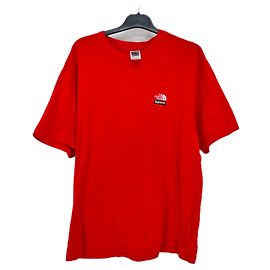 Autre Marque Camiseta roja de algodón THE NORTH FACE x SUPREME Roja