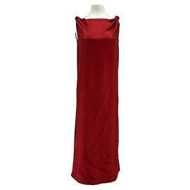 Autre Marque Rotes Seidenkleid "Moun" Rot