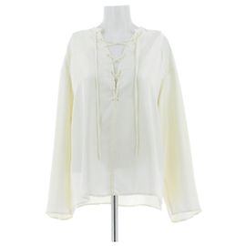 Autre Marque Camicia in seta bianca "ZAMILA" Bianco