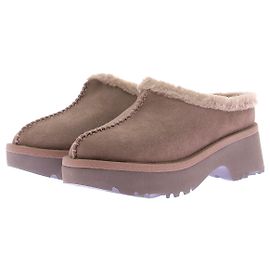 Ugg Tamancos taupe em couro Bege