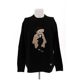 Pull noir ours en peluche Ralph Lauren Collection Noir