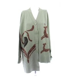 Loewe Kaki Wollcardigan Khaki