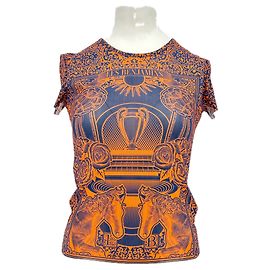 T-shirt in mesh Les Benjamins Blu navy Blu navy