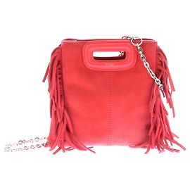Maje Sac en daim orange Orange