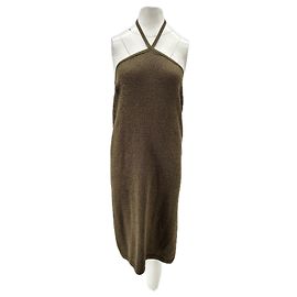 Vestido de algodón caqui Cult Gaia M Caqui