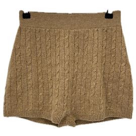 Ralph Lauren Mini short marrom torcido em lã Marrom