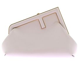Bolsa de couro "Fendi First" Branco