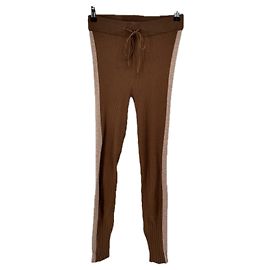 Autre Marque Legging côtelé marron Brown