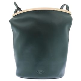 Tod's Borsa Secchiello in pelle verde Verde