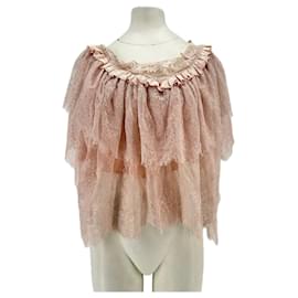 Autre Marque Rosa Spitzenoberteil Pink