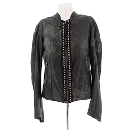 Drome Lederjacke Schwarz