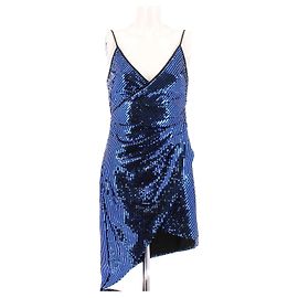 Robe bleue à sequins David Koma Bleu