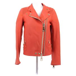 Givenchy Orange leather jacket Orange