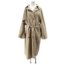 Eric Bompard Abrigo beige de lana Beige
