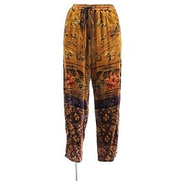 Pierre Louis Mascia Calça de veludo estampada Multicor