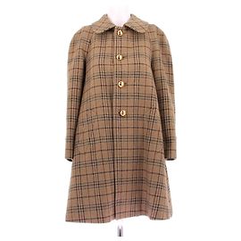 Céline wool plaid coat beige Beige
