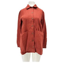 Camicia SéZane in lino bordeaux Bordò