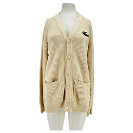 Lacoste Cardigan en maille Beige